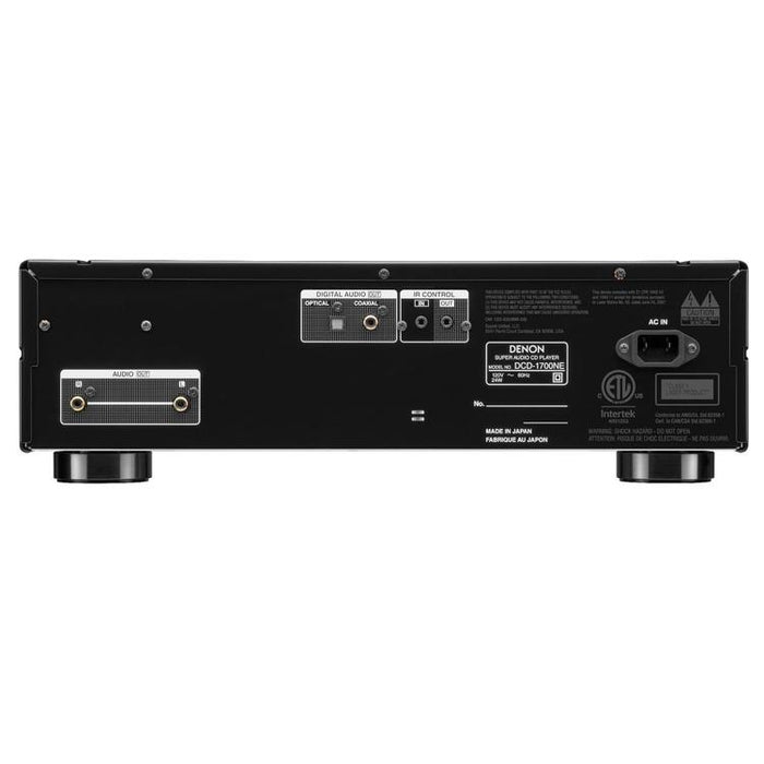 Denon DCD-1700NE | CD/SACD Player - With Advanced AL32 Processing Plus - SVH Mechanism - Black-Sonxplus Drummondville