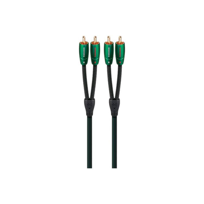 Audioquest Evergreen | RCA to RCA Cable - Gold Plated RCA Plugs - 2 Meters-Sonxplus Drummondville