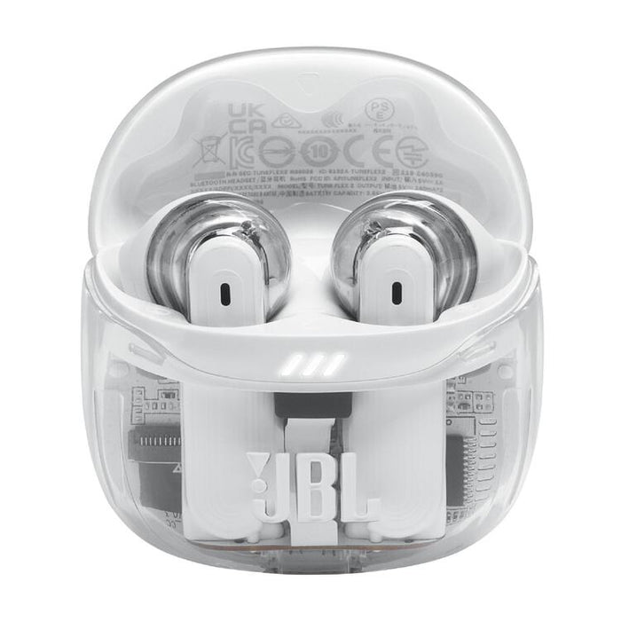 JBL Tune Flex 2 | In-Ear Headphones - 100% Wireless - Bluetooth - Noise Reduction - 6 Microphones - IP54 - Phantom White-Sonxplus Drummondville