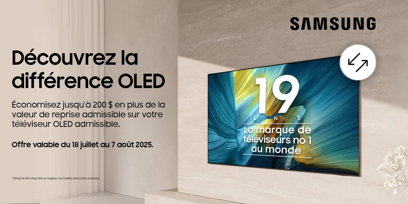 Eligible Samsung OLED 2025 televisions | SONXPLUS Drummondville