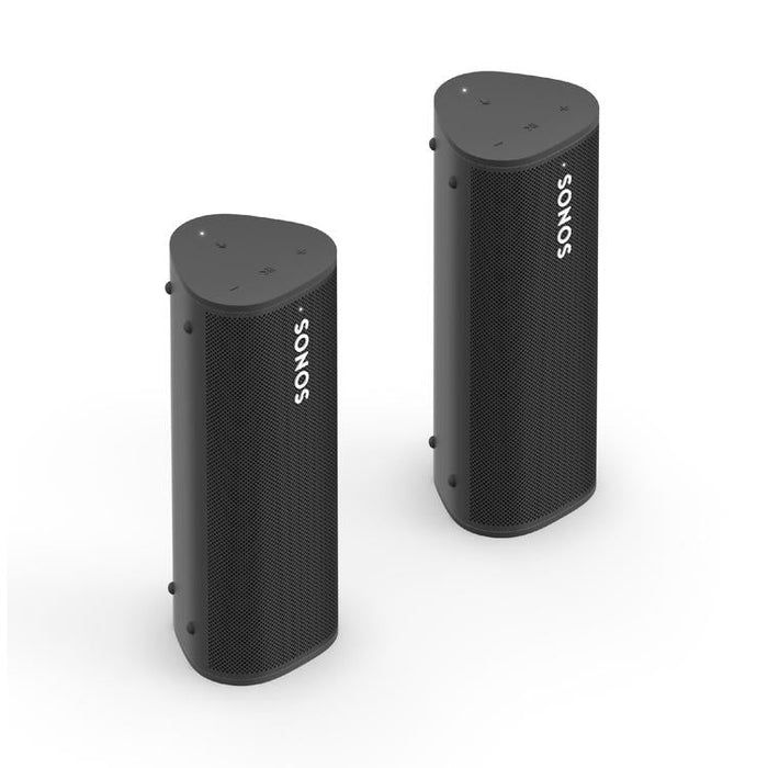 Sonos | Ensemble Aventure - 2 Portable Roam Speakers - Bluetooth - Waterproof - Black-Sonxplus Drummondville