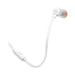 JBL Tune 110 | Wired in-ear headphones - With 1-button remote control - Microphone - White-Sonxplus Drummondville