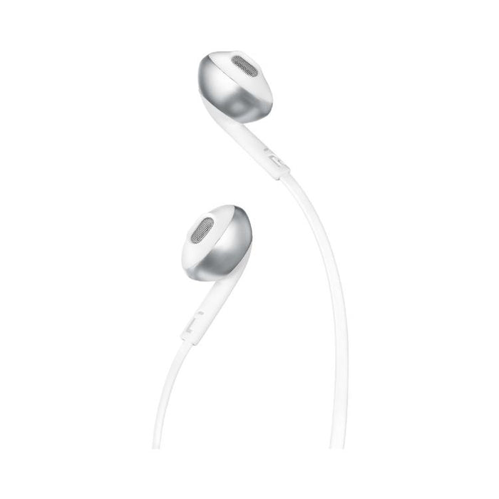 JBL Tune 205 | Wired in-ear headphones - JBL Pure Bass - Microphone - Chrome-Sonxplus Drummondville