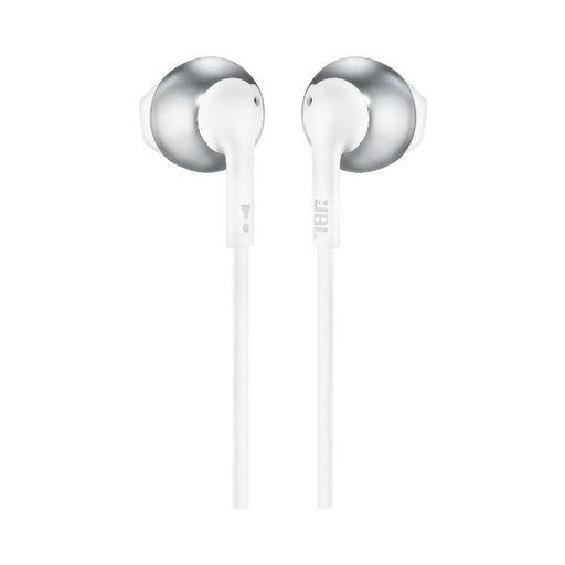 JBL Tune 205 | Wired in-ear headphones - JBL Pure Bass - Microphone - Chrome-Sonxplus Drummondville