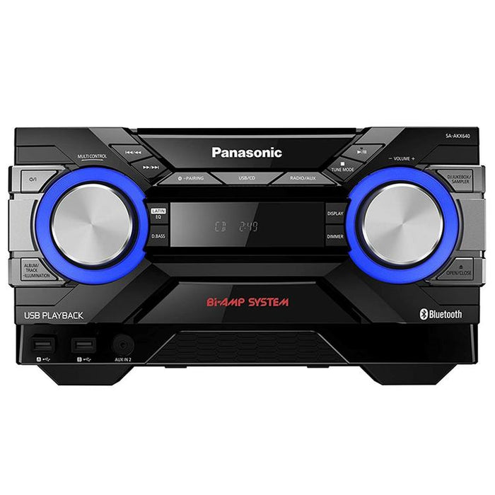 Panasonic SC-AKX640K | CD Stereo - Bluetooth - AIRQUAKE BASS - Bi-Amp - DJ Jukebox - Multicolor LED lighting-Sonxplus Drummondville