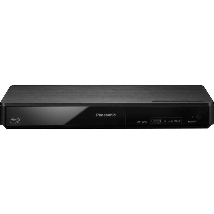 Panasonic DMP-BD94 | Blu-ray player - Wi-Fi - 2D - HDMI - USB - DLNA - Compact - Black - Front view | Sonxplus Drummondville 