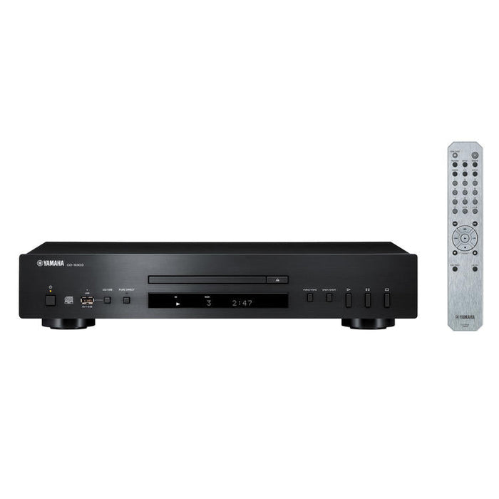 Yamaha CD-S303 | CD Player - High Quality - USB Plug - Pure Direct - Intelligent Digital Servo - Black-Sonxplus Drummondville