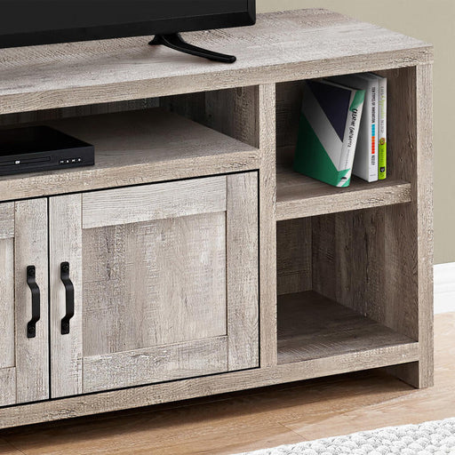 Monarch Specialties I 2742 | TV stand - 60" - Imitation wood - Taupe-Sonxplus Drummondville