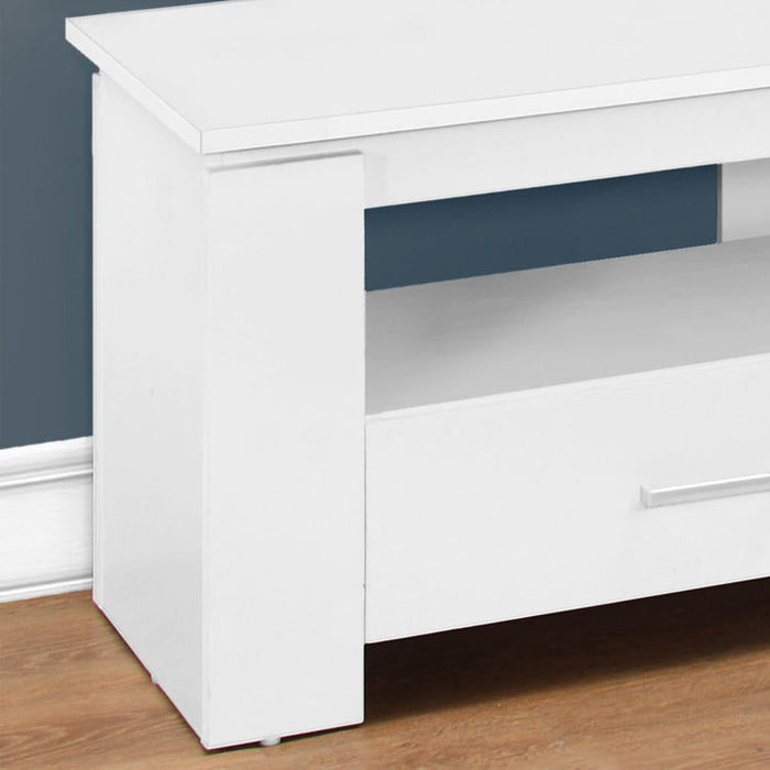 Monarch Specialties I 2601 | TV stand - 48" - 2 Storage drawers - White-Sonxplus Drummondville