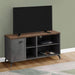 Monarch Specialties I 2830 | TV stand - 48" - Imitation wood - Medium brown - Grey imitation concrete-Sonxplus Drummondville