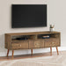 Monarch Specialties I 2835 | TV stand - 48" - 3 Drawers - Mid-century concept - Imitation walnut-Sonxplus Drummondville