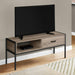 Monarch Specialties I 2876 | TV stand - 48" - Black metal - Dark taupe-Sonxplus Drummondville