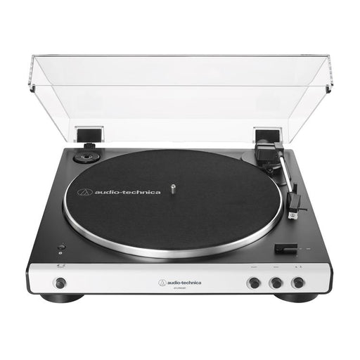 Audio Technica AT-LP60XBT | Turntable Stereo - Wireless - Bluetooth - Belt Drive - Fully Automatic - White-Sonxplus Drummondville