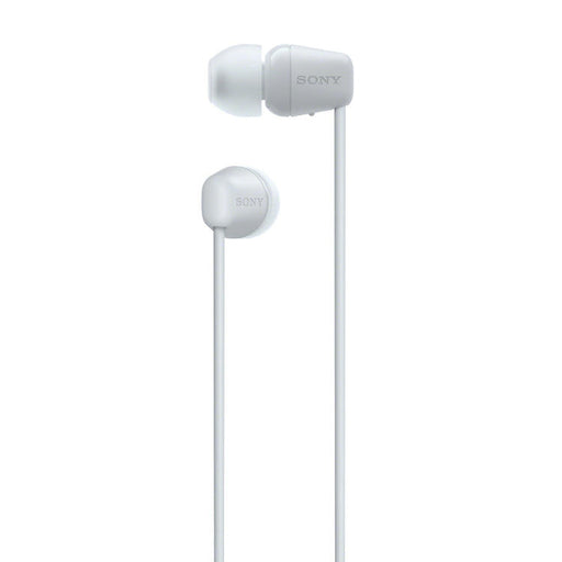 Sony WI-C100 | In-ear headphones - Wireless - Bluetooth - Around the neck - Microphone - IPX4 - White-Sonxplus Drummondville