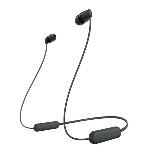 Sony WI-C100 | In-ear headphones - Wireless - Bluetooth - Around the neck - Microphone - IPX4 - Black-Sonxplus Drummondville