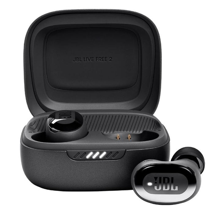 JBL Live Free 2 | In-Ear Headphones - 100% Wireless - Bluetooth - Smart Ambient - Microphones - Black-Sonxplus Drummondville