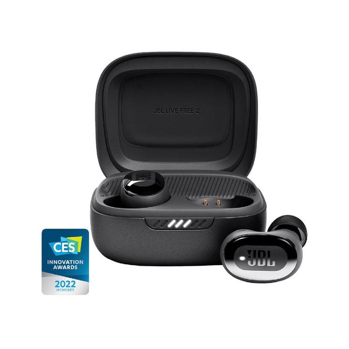 JBL Live Free 2 | In-Ear Headphones - 100% Wireless - Bluetooth - Smart Ambient - Microphones - Black-Sonxplus Drummondville