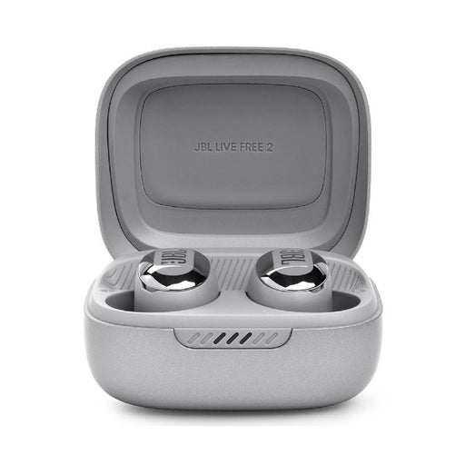 JBL Live Free 2 | In-Ear Headphones - 100% Wireless - Bluetooth - Smart Ambient - Microphones - Silver-Sonxplus Drummondville