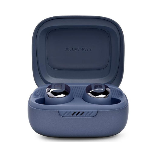 JBL Live Free 2 | In-Ear Headphones - 100% Wireless - Bluetooth - Smart Ambient - Microphones - Blue-Sonxplus Drummondville