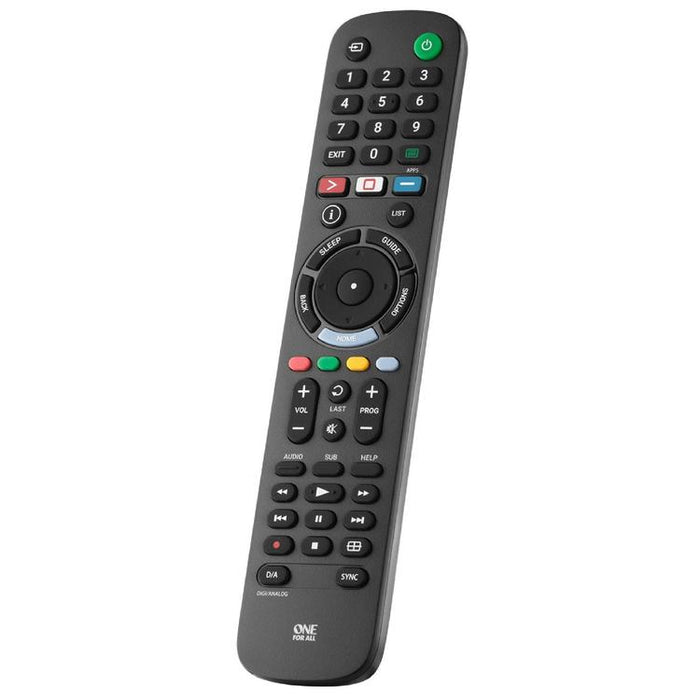 One for All URC4812R | Direct replacement remote control for any Sony TV - Replacement Series - Black-Sonxplus Drummondville