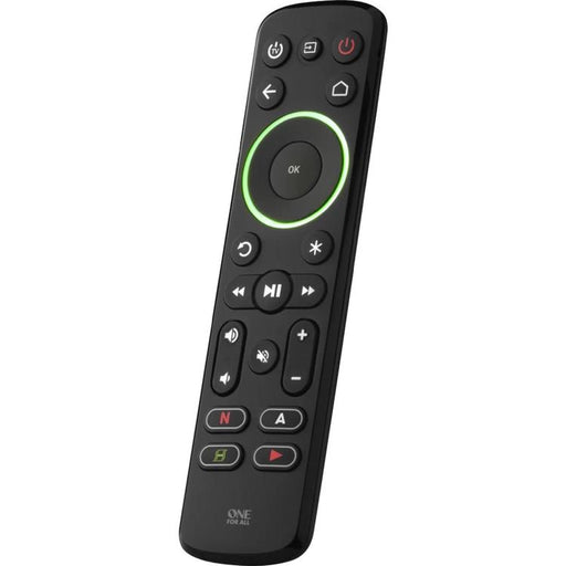 One for All URC7935R | Smart universal remote control for TV, streaming devices and soundbar - Smart Series - Black-Sonxplus Drummondville