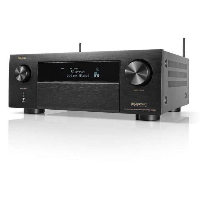 Denon AVRX4800H | 9.4 channel AV receiver - 8K - Auro 3D - Home theater - HEOS - Black-Sonxplus Drummondville