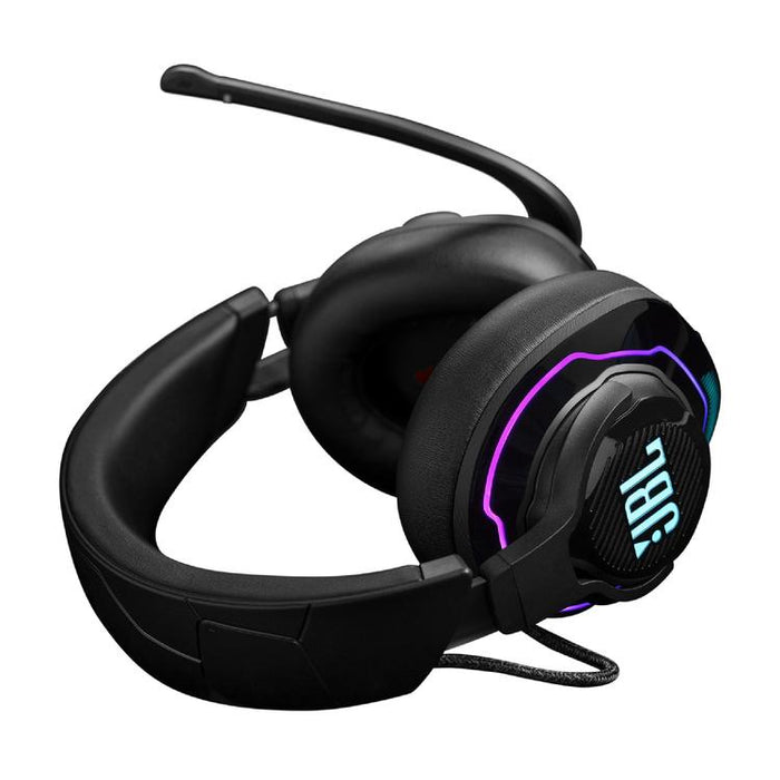 JBL Quantum 910 | Pro circumaural gaming headphones - Wireless - RGB lighting - Noise reduction - Black-Sonxplus Drummondville