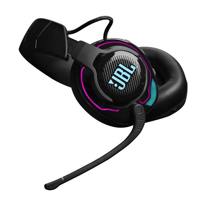 JBL Quantum 910 | Pro circumaural gaming headphones - Wireless - RGB lighting - Noise reduction - Black-Sonxplus Drummondville