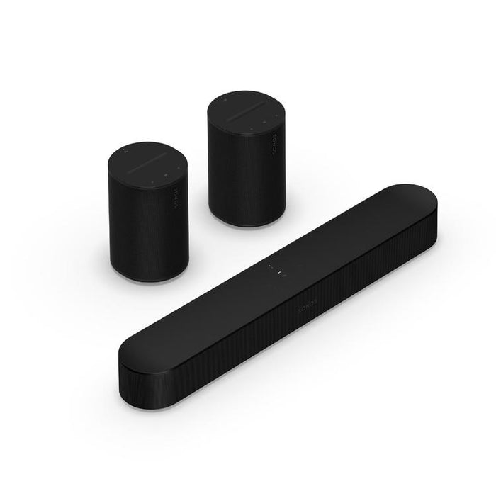 Sonos | Surround Sound System with Beam - 2 Era 100 + Beam - Black-Sonxplus Drummondville