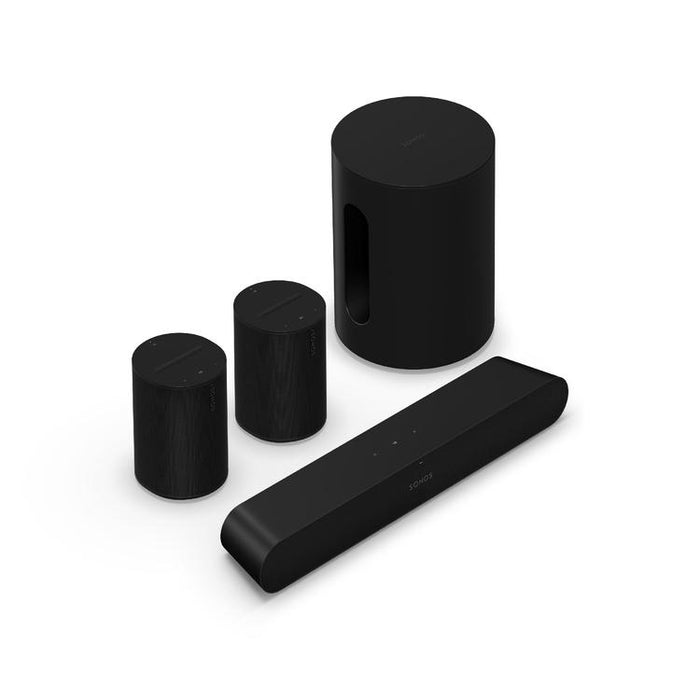 Sonos | Immersive Set with Ray - Sub Mini - 2 x Era 100 - Black-Sonxplus Drummondville