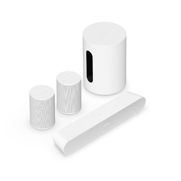 Sonos | Immersive Set with Ray - Sub Mini - 2 x Era 100 - White-Sonxplus Drummondville