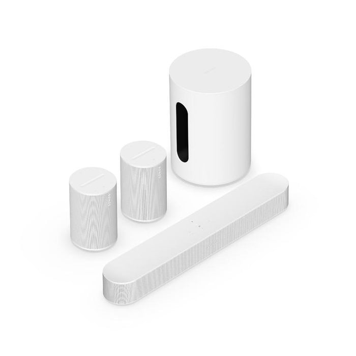 Sonos | Immersive Set with Beam - Sub Mini - Era 100 - White-Sonxplus Drummondville