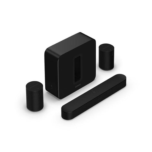 Sonos | High-End Immersive Set with Beam - Sub - Era 100 - Black-Sonxplus Drummondville