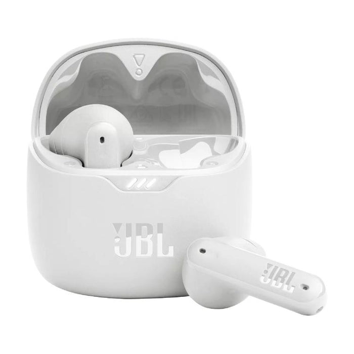 JBL Tune Flex | In-Ear Headphones - 100% Wireless - Bluetooth - Noise reduction - Stick-open design - IPX4 - White-Sonxplus Drummondville