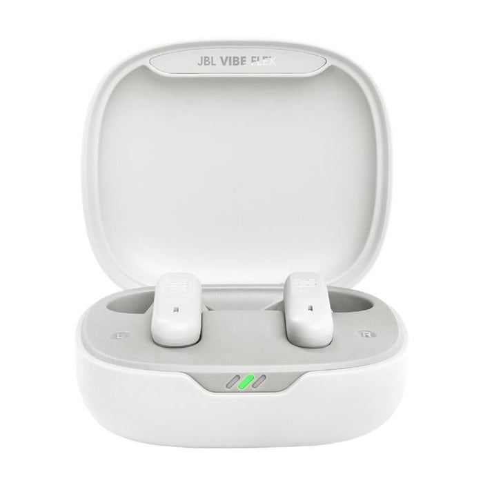 JBL Vibe Flex | In-Ear Headphones - Wireless - Bluetooth - Stick-open design - Smart Ambient Technology - White-Sonxplus Drummondville