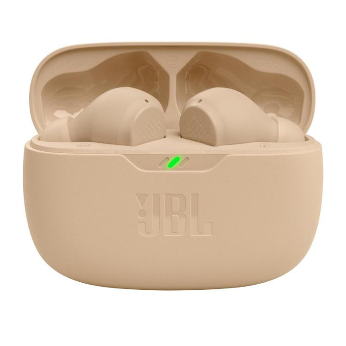 JBL Vibe Beam | In-Ear Headphones - Wireless - Bluetooth - Smart Ambient Technology - Beige-Sonxplus Drummondville