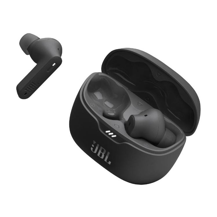 JBL Tune Beam | In-Ear Headphones - 100% Wireless - Bluetooth - Smart Ambient - Stick-open Design - Black-Sonxplus Drummondville