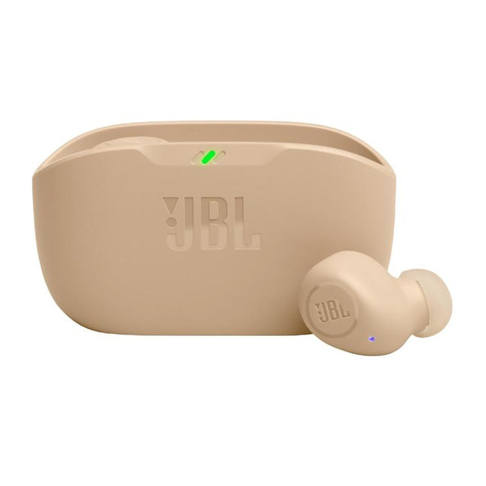 JBL Vibe Buds | In-Ear Headphones - Wireless - Bluetooth - Smart Ambient Technology - Beige-Sonxplus Drummondville