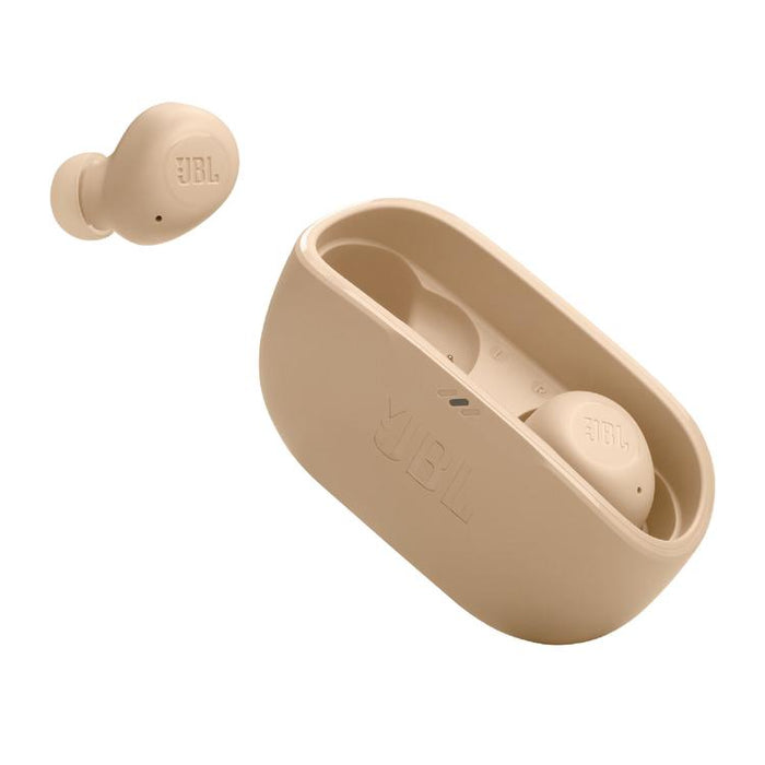 JBL Vibe Buds | In-Ear Headphones - Wireless - Bluetooth - Smart Ambient Technology - Beige-Sonxplus Drummondville