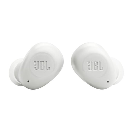 JBL Vibe Buds | In-Ear Headphones - Wireless - Bluetooth - Smart Ambient Technology - White-Sonxplus Drummondville