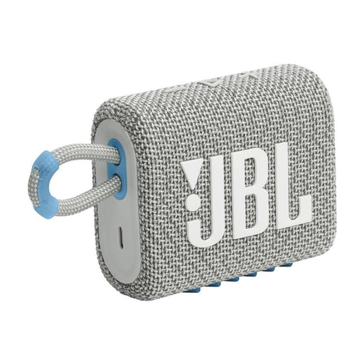 JBL Go 3 Eco | Mini Speaker - Ultra-portable - Bluetooth - IP67 - White-Sonxplus Drummondville