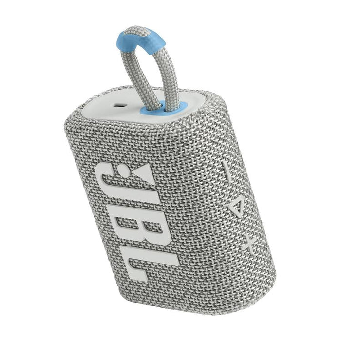 JBL Go 3 Eco | Mini Speaker - Ultra-portable - Bluetooth - IP67 - White-Sonxplus Drummondville