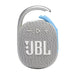 JBL Clip 4 Eco | Speaker - Ultra-portable - Waterproof - Bluetooth - Integrated carabiner - White-Sonxplus Drummondville