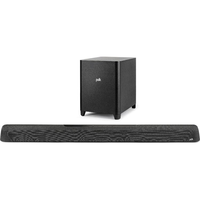 Polk MagniFi MAX AX | 5.1.2 Home Theater System - Max Soundbar - 1 Wireless 10" Subwoofer - Black-Sonxplus Drummondville