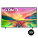 LG 50QNED80URA | 50" QNED 4K Smart TV - Quantum dot NanoCell - QNED80URA Series - HDR - a7 AI Gen6 4K Processor - Black-Sonxplus Drummondville