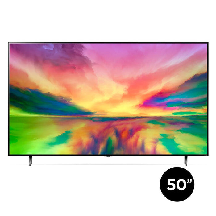 LG 50QNED80URA | 50" QNED 4K Smart TV - Quantum dot NanoCell - QNED80URA Series - HDR - a7 AI Gen6 4K Processor - Black-Sonxplus Drummondville