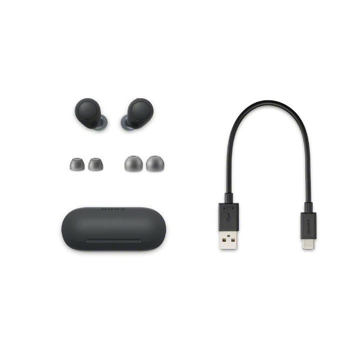 Sony WFC700N | Wireless earphones - Microphone - In-ear - Bluetooth - Active noise reduction - Black-Sonxplus Drummondville