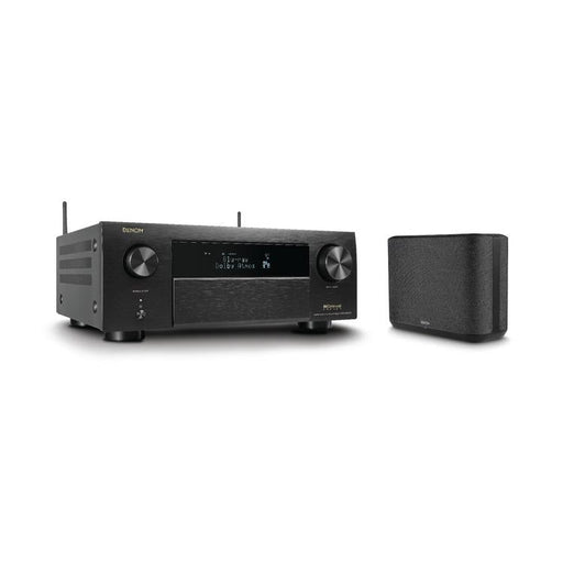 Denon AVRX4800H & HOME250 | 9.4 channel AV receiver and wireless speaker - 8K - Auro 3D - Home theater - HEOS - Black-Sonxplus Drummondville