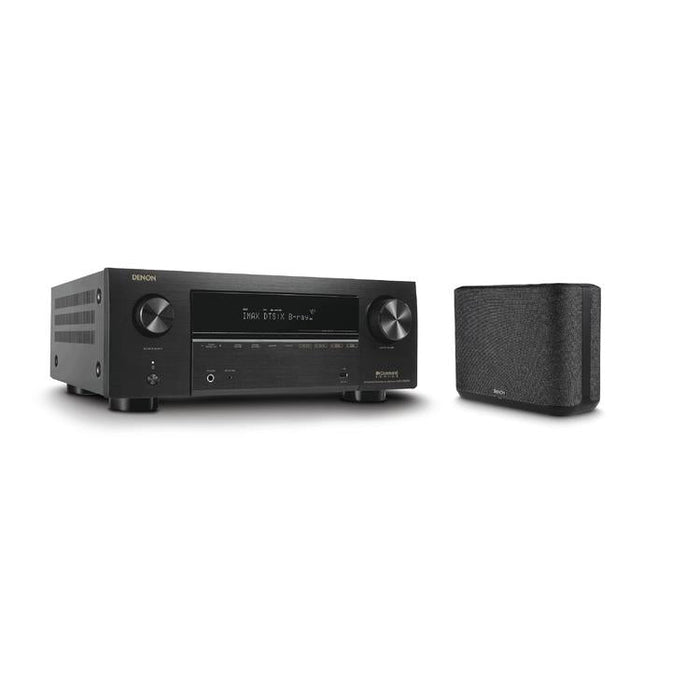 Denon AVRX3800H & HOME250 | 9-channel AV receiver and wireless speaker - Home theater - Auro 3D - 8K - HEOS - Black-Sonxplus Drummondville