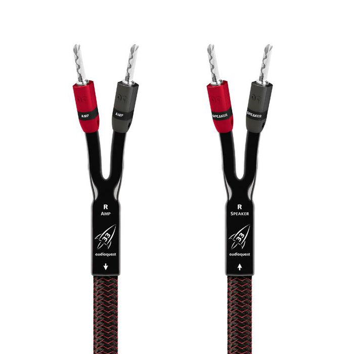 Audioquest Rocket 33 | Speaker Cable - 8 feet - 2x Banana - Silver - Pair-Sonxplus Drummondville